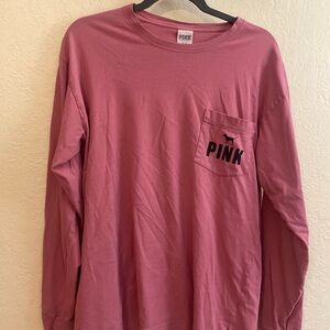 Victoria's Secret PINK Long Sleeve Tee - Mauve